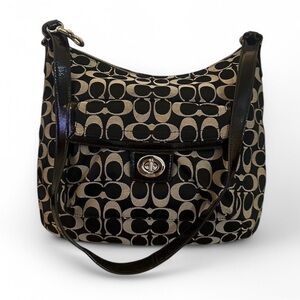 Coach Black Monogram Shoulder/Tote Bag